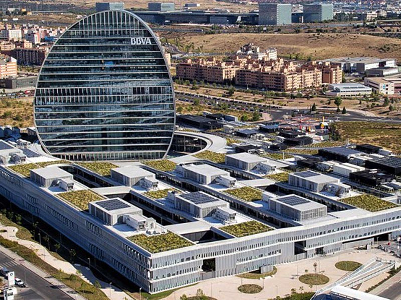 Nueva sede en Madrid del BBVA.